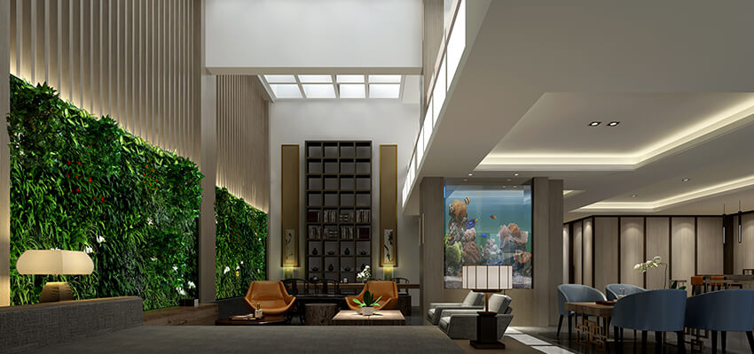  上海辦公室大廳裝修輪播圖 